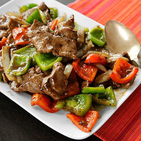 Beef with Green Pepper & Black Bean Sauce